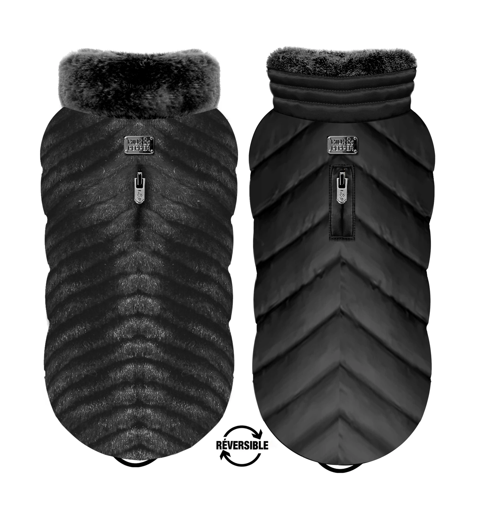 Milk&Pepper Doudoune Réversible Avec Fourrure KARLA – Image 4